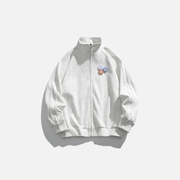 Polka Worn Boxy Sweatshirt