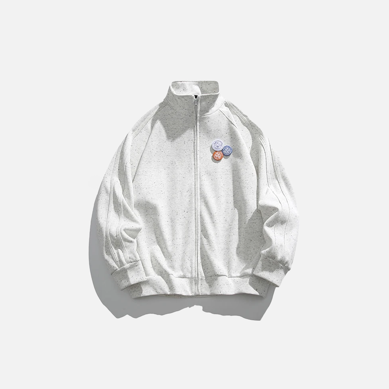 Polka Worn Boxy Sweatshirt