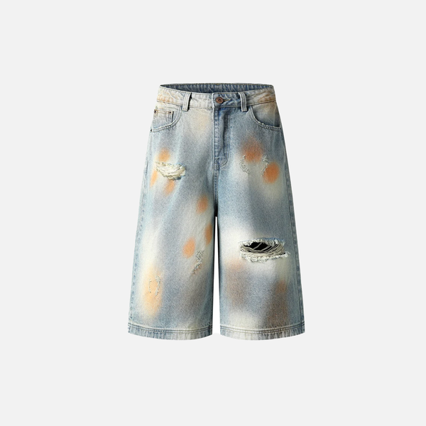 Color Wreck Tie-Dye Shorts