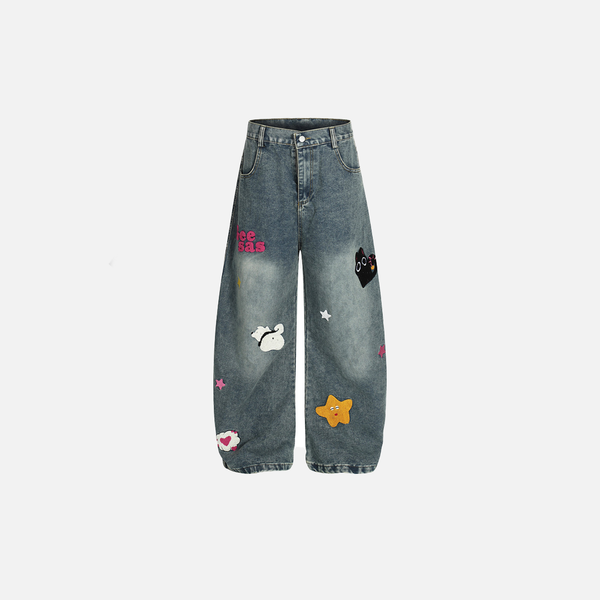 Cartoon Stitched Heritage Rinse Denim