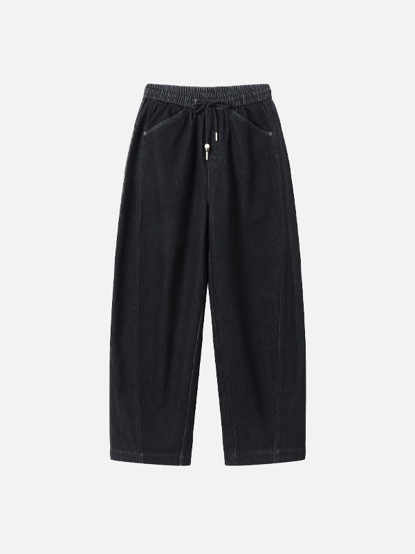 Cozy 2000s Easy Cut Fleece-Lined Denim