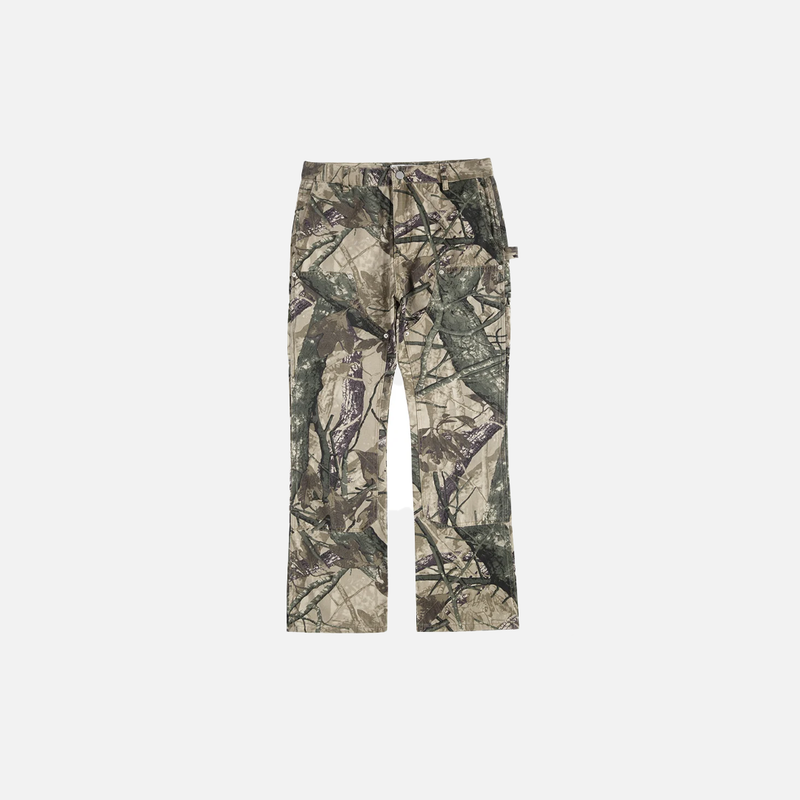 Camo Multi-Pocket Flared Cargo