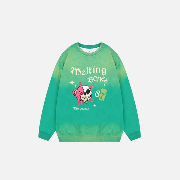 Dissolve Dark Graphic Sweatshirt alternatif görünüm