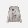 Baggy Time-Worn New-Millennium Print T-Shirt