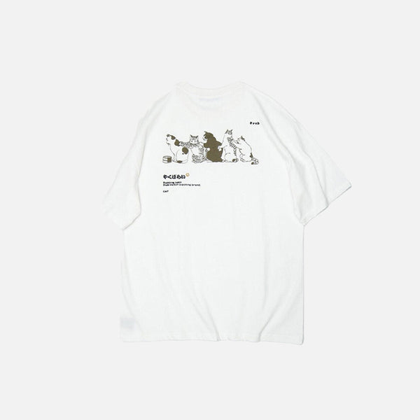 Rubbing Bath Pawed Print T-Shirt alternatif görünüm