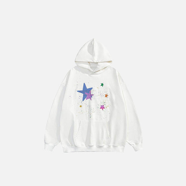 Heritage Star Graphic Oversized Sweatshirt alternatif görünüm