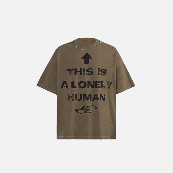 Human Lonely T-Shirt alternatif görünüm