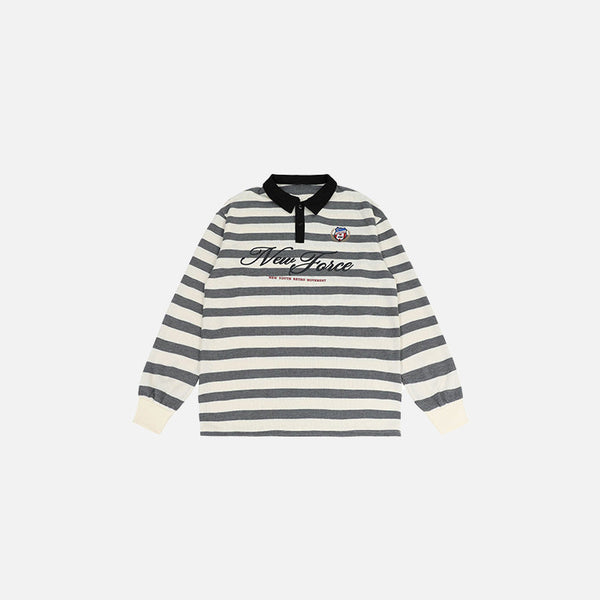 Heritage Multi-Stripe Rugby T-Shirt alternatif görünüm