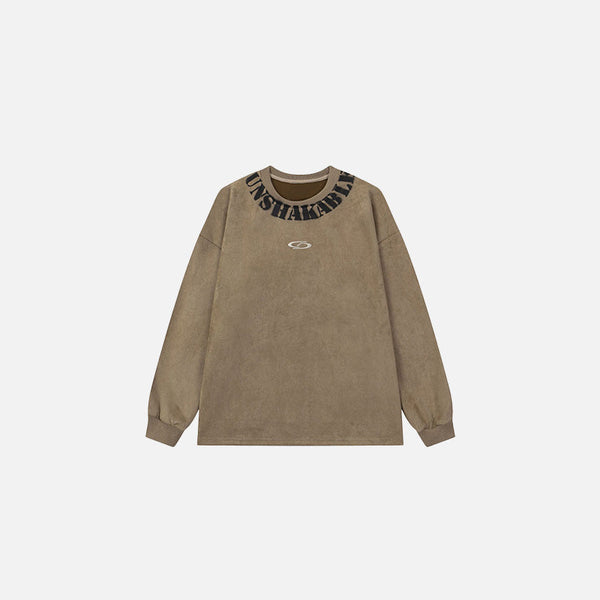 Raw Power Print Sweatshirt alternatif görünüm