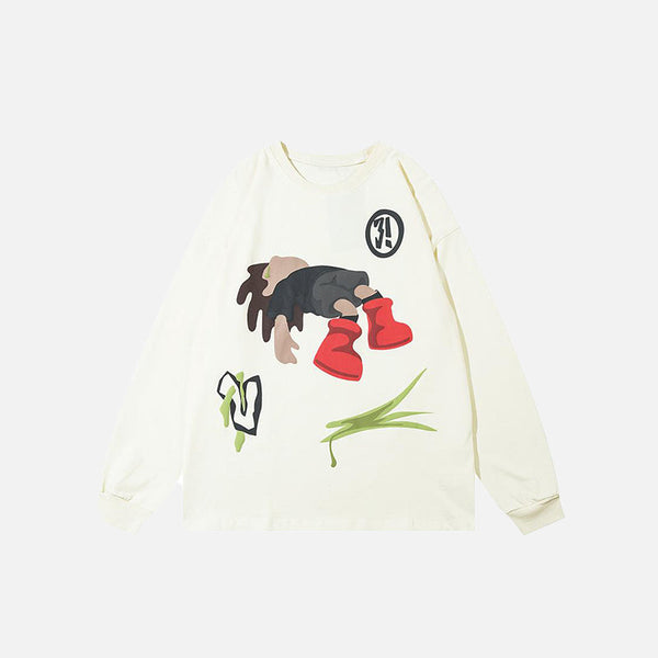Rise Graphic Print Sweatshirt alternatif görünüm