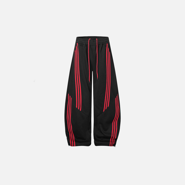 Wide Leg Çizgili Jogger, önden görünüm — Navra Wear