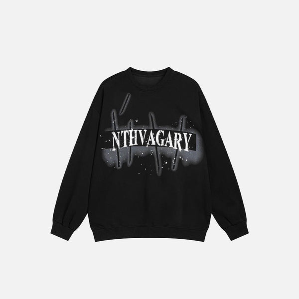 Type Drop Relaxed Sweatshirt alternatif görünüm
