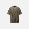 City-Block Torn-Vibe Fragment Ripped Mono-Color Color T-Shirt