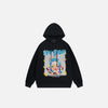 Cartoon Girl Star Graphic Sweatshirt