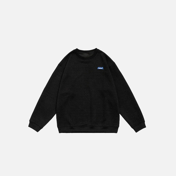 Clean Stitch Solid Sweatshirt alternatif görünüm