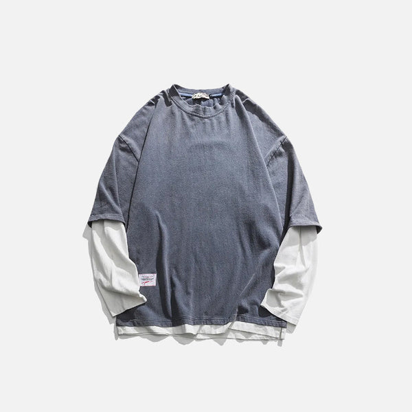 Breezy-Cut Double-sleeved T-Shirt alternatif görünüm