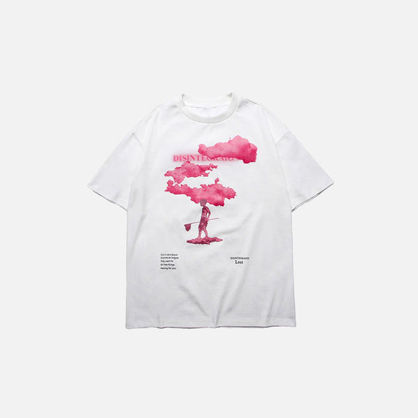 Wanderlust Pink T-Shirt alternatif görünüm