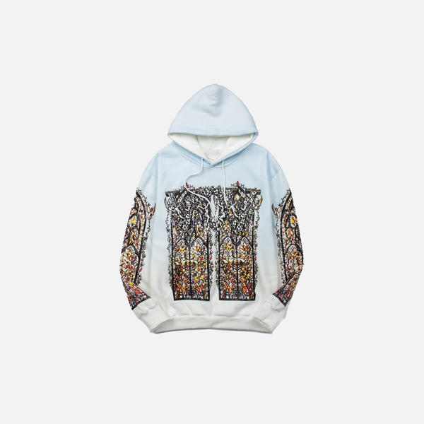 Vibrant Classic Birdcage Fleece Sweatshirt alternatif görünüm