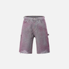 Crystal Grunge Denim Shorts