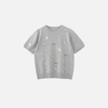 Bird Embroidery Round Neck Everyday T-Shirt