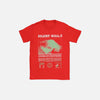 Front view of the red Silent Hill 2 Graphic T-Shirt in a gray background
