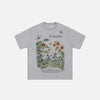 Front view of the grey The Fairy Party T-shirt in a gray background