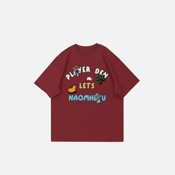Cute Designed Easy-Fit T-Shirt alternatif görünüm
