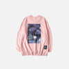 Garden Print Pullover Sweatshirt