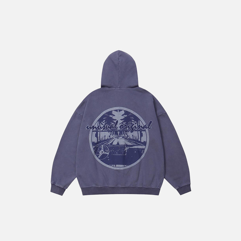 Faded Zip-Up Sweatshirt