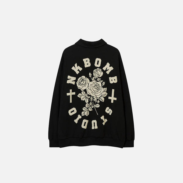 Garden Polo Boxy Sweatshirt alternatif görünüm