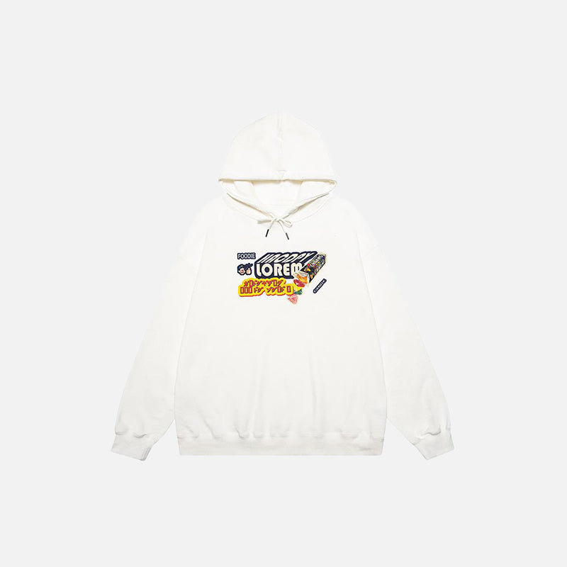 Letter Candy Oversized Sweatshirt