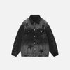 2000s Star Embroidered Denim Jacket