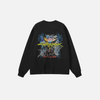 Black Animated-Print Devil Visual Long Sleeve T-Shirt