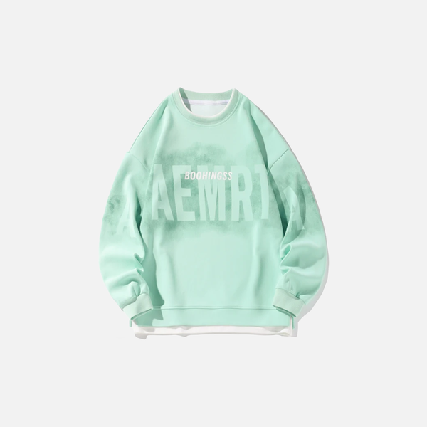 Layered Punk Hip-Hop Sweatshirt alternatif görünüm
