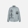 Badge Patch Embroidered Plaid Shirt