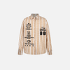 Badge Patch Embroidered Plaid Shirt