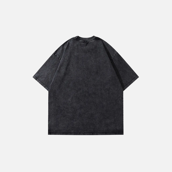 Classic Epoch Designed Print Faded-Wash T-Shirt alternatif görünüm