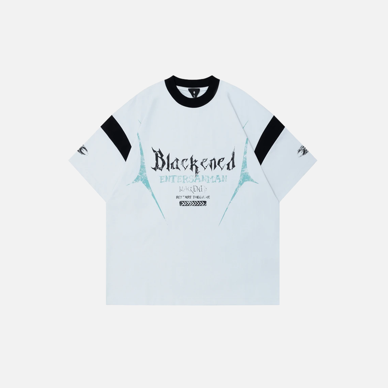 New-Millennium Chic Boxy-Fit Letter Print Short Sleeve T-Shirt