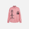 Badge Patch Embroidered Plaid Shirt