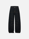 Metro Spliced Bell Leg Relaxed Denim