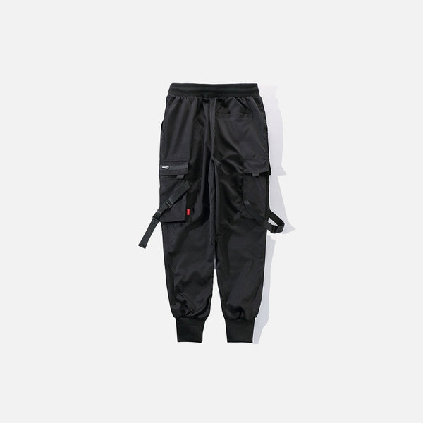Buckle Ribbon Cargo Trousers