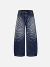 Urban Heritage Drill Printed Bell Leg Denim