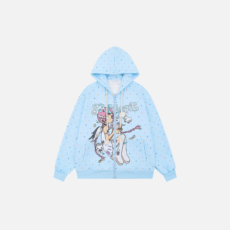 Manga Girl Soft Hood Sweatshirt