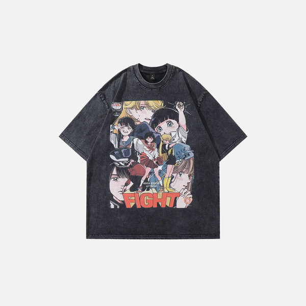 Throwback Hip Hop Print Print T-Shirt
