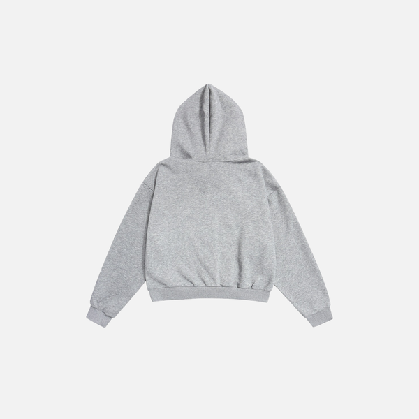 Heart Zip Fur Hood Sweatshirt alternatif görünüm