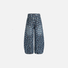 Men 2000s Metro Stellar Print Bell Leg Denim