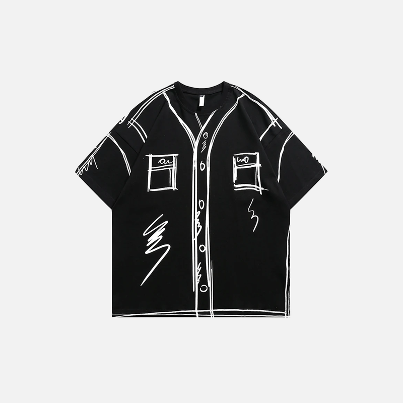 City-Block Versatile Graffiti Print Boom-Bap T-Shirt