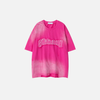 Fashionable Grit-Style Stitch-Craft Patch Irregular T-Shirt
