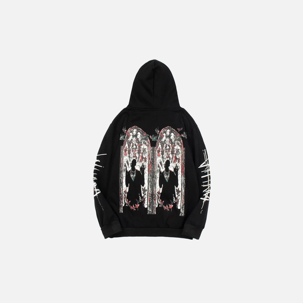 Classic Western Butterfly Palace Sweatshirt alternatif görünüm