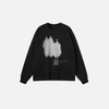 Black Designed Shadow Long Sleeve T-Shirt